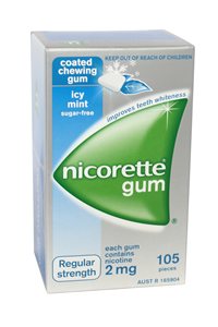 Nicorette 2mg x 12 packs EMS (ea105pc)